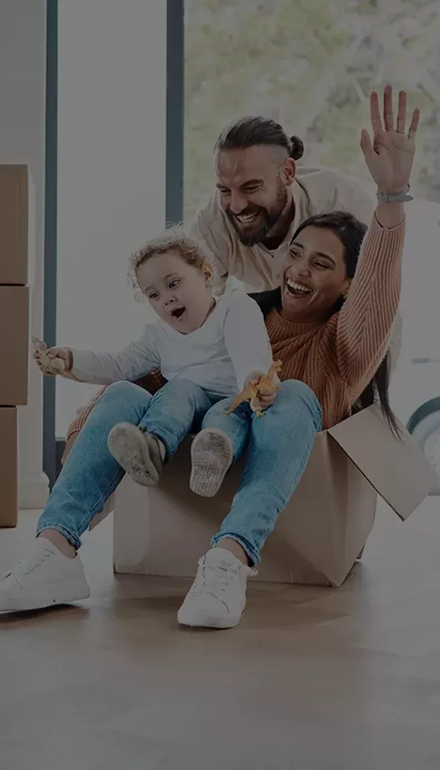 Family fun moving house boxes