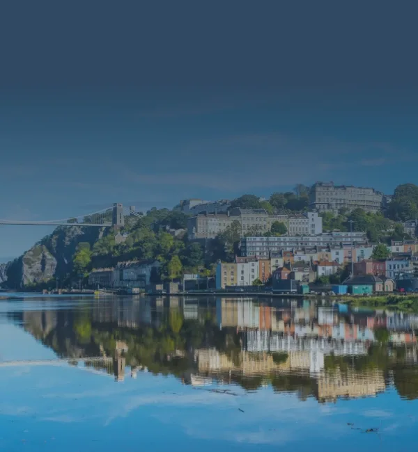 Bristol clifton bridge skyline
